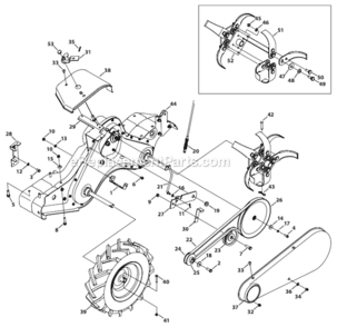 Part Location Diagram of 784-0208D-0638 MTD Shift Cover - Red