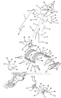 Page C Diagram and Parts List for 21AB452A057 2008 MTD Tiller