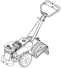 Page E Diagram and Parts List for 21AB452A057 2008 MTD Tiller