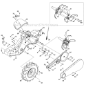 Page A Diagram and Parts List for 21AB452A004 2009 MTD Tiller