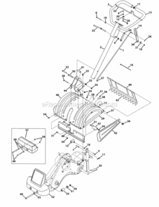 Page H Diagram and Parts List for 21AB45M8704 2012 MTD Tiller