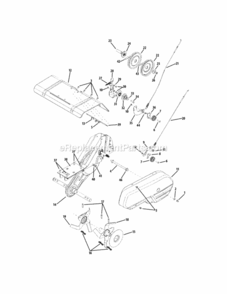 Part Location Diagram of 786-0145A-0691 MTD Engine Plate