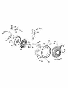 170-Vu_Flywheel_And_Blower_Housing Diagram and Parts List for 21B-39M8704 2013 MTD Tiller