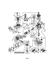 Engine Diagram and Parts List for 11A-08MA029  MTD Lawn Mower