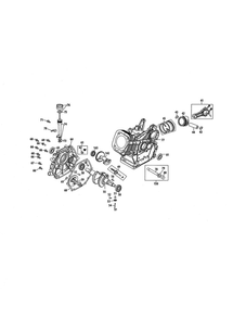 Crankshaft/Crankcase Diagram and Parts List for 752Z483-SUA  MTD Engine