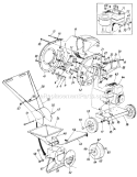 Page A Diagram and Parts List for 240-645-129 1990 MTD Chipper Shredder