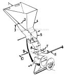Page B Diagram and Parts List for 240-648-720 1990 MTD Chipper Shredder