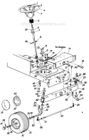 Page E Diagram and Parts List for 240-650-372 06-223572 -1990 MTD Lawn Tractor