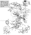 Page F Diagram and Parts List for 240-650-372 06-223572 -1990 MTD Lawn Tractor