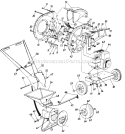 Page B Diagram and Parts List for 241-645-205 1991 MTD Chipper Shredder