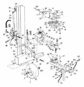 Part Location Diagram of 781-0370 MTD Locking Rod