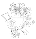 Page A Diagram and Parts List for 242-645-032 1992 MTD Chipper Shredder