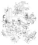 Page A Diagram and Parts List for 243-636-129 1993 MTD Log Splitter