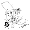 Page B Diagram and Parts List for 244-693-371 1994 MTD Leaf Blower / Vacuum