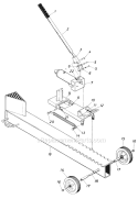 Page A Diagram and Parts List for 245-632-720 1985 MTD Log Splitter