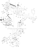 Part Location Diagram of 781-0002 MTD Frame- Engine