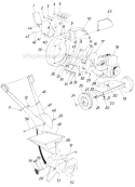 Part Location Diagram of 11467 MTD Inlet Guide Assembly