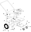 Part Location Diagram of 14526 MTD Engine Mounting Frame Ass'y.
