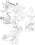 Page A Diagram and Parts List for 246-634-000 1986 MTD Log Splitter