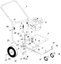 Page A Diagram and Parts List for 246-693-009 1986 MTD Leaf Blower / Vacuum