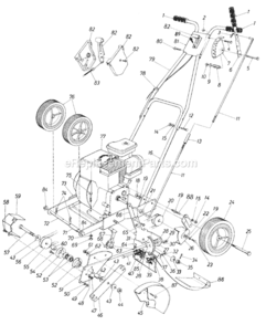 Page A Diagram and Parts List for 24604C 1986 MTD Edger