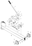 Page A Diagram and Parts List for 24632C 1986 MTD Log Splitter