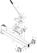 Page A Diagram and Parts List for 24632S 1985 MTD Log Splitter