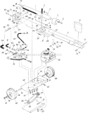 Page B Diagram and Parts List for 24638S 1985 MTD Log Splitter