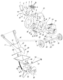 Page B Diagram and Parts List for 24650-9 1989 MTD Chipper Shredder