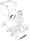 Page A Diagram and Parts List for 24665C 1986 MTD Chipper Shredder