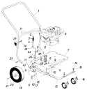 Page B Diagram and Parts List for 24695-8 1988 MTD Leaf Blower / Vacuum