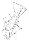 Page B Diagram and Parts List for 247-203B077 1997 MTD Chipper Shredder