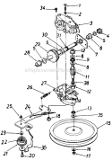 Part Location Diagram of 719-0325 MTD Housing Half-lower