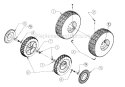 Page K Diagram and Parts List for 247-315A002 1997 MTD Chipper Shredder