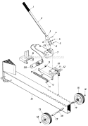 Page A Diagram and Parts List for 247-632-754 1987 MTD Log Splitter