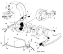 Page B Diagram and Parts List for 247-689-196 1987 MTD Leaf Blower / Vacuum