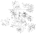 Page A Diagram and Parts List for 248-623-709 1988 MTD Log Splitter