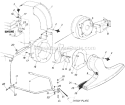 Page B Diagram and Parts List for 249-689-016 1989 MTD Chipper Shredder