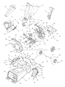 Page A Diagram and Parts List for 24A-464B000 2003 MTD Chipper Shredder