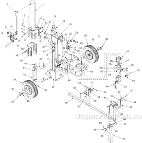 Part Location Diagram of 781-0789 MTD Stand-jack Logsp