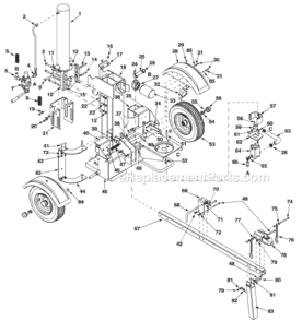 Part Location Diagram of 781-04000 MTD Fender: Steel