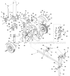Part Location Diagram of 781-1026 MTD Light Bracket Left Hand