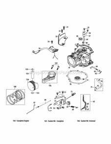 1_X_65Lu_Crankcase Diagram and Parts List for 24BF51MX704 2013 MTD Log Splitter