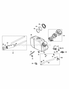 1_X_65Lu_Fuel_Tank Diagram and Parts List for 24BF51MX704 2013 MTD Log Splitter