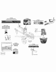 Label_Map_24Bf51Mx704 Diagram and Parts List for 24BF51MX704 2013 MTD Log Splitter
