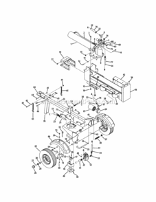 General_Assembly Diagram and Parts List for 24BF550M006 2010 MTD Log Splitter