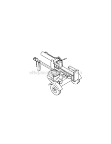 Quick_Reference Diagram and Parts List for 24BF550M006 2010 MTD Log Splitter