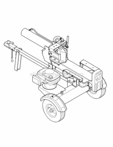 Page J Diagram and Parts List for 24BG55M1706 2012 MTD Log Splitter