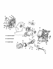 Page C Diagram and Parts List for 24BG55M1706 2012 MTD Log Splitter