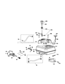 Page F Diagram and Parts List for 24BG55M1706 2012 MTD Log Splitter